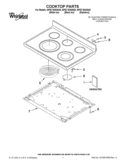 COOKTOP PARTS Diagram and Parts List for WFE710H0AH0  Whirlpool Range
