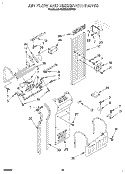 AIR FLOW AND RESERVOIR Diagram and Parts List for KSSS36DBW00  KitchenAid Refrigerator