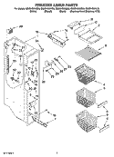 FREEZER LINER PARTS Diagram and Parts List for GS6SHEXNB05  Whirlpool Refrigerator