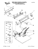 TOP AND CONSOLE, LIT/OPTIONAL Diagram and Parts List for LGR5624DZ0  Whirlpool Dryer
