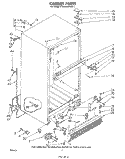 CABINET Diagram and Parts List for ET20MKXPWR1  Whirlpool Refrigerator