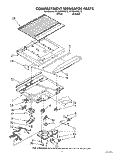 COMPARTMENT SEPERATOR Diagram and Parts List for RT18BMXVW10  Roper Refrigerator