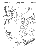 CABINET Diagram and Parts List for TT20BKXXW01  Whirlpool Refrigerator