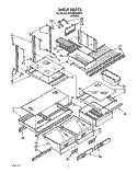 SHELF, LIT/OPTIONAL Diagram and Parts List for ET18DKXXN10  Whirlpool Refrigerator