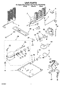 UNIT Diagram and Parts List for ET8LFKXKB00  Whirlpool Refrigerator
