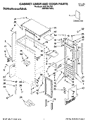 CABINET LINER AND DOOR PARTS Diagram and Parts List for KUIC15NLTS0  KitchenAid Ice Maker