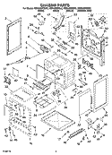 CHASSIS PARTS Diagram and Parts List for KERA205PSS2  KitchenAid Range