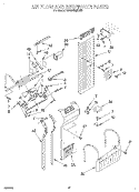 AIRFLOW AND RESERVOIR Diagram and Parts List for KSSS48MDX03  KitchenAid Refrigerator