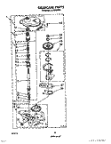 GEARCASE Diagram and Parts List for LA7700XWN0  Whirlpool Washer