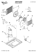 UNIT PARTS Diagram and Parts List for ACQ052PR2  Whirlpool Air Conditioner