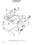 MANIFOLD Diagram and Parts List for SE950PSKW0  Whirlpool Range