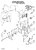 UPPER UNIT PARTS Diagram and Parts List for KSSO42QTB00  KitchenAid Refrigerator