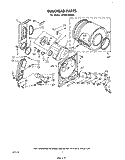 BULKHEAD Diagram and Parts List for LG5651XMW0  Whirlpool Dryer