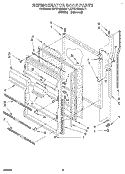 REFRIGERATOR DOOR Diagram and Parts List for KTRC18KAWH11  KitchenAid Refrigerator