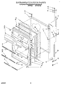REFRIGERATOR DOOR Diagram and Parts List for KTRD18KAAL21  Whirlpool Refrigerator