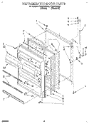 REFRIGERATOR DOOR, LIT/OPTIONAL Diagram and Parts List for TT20DKXBW00  Whirlpool Refrigerator