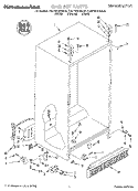 CABINET Diagram and Parts List for KSUP25QDAL00  KitchenAid Refrigerator