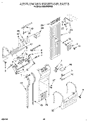 AIR FLOW AND RESERVOIR Diagram and Parts List for KSSS48QDW02  KitchenAid Refrigerator