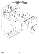 LINER Diagram and Parts List for KTRD18KAAL10  Whirlpool Refrigerator