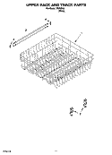 UPPER RACK AND TRACK PARTS Diagram and Parts List for IPU98662  Inglis Dishwasher
