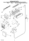 ICEMAKER PARTS, OPTIONAL PARTS (NOT INCLUDED) Diagram and Parts List for KSCS23FTBT00  KitchenAid Refrigerator
