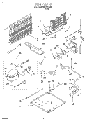 UNIT Diagram and Parts List for 3XKVN515002  Whirlpool Refrigerator