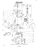 DRIVE Diagram and Parts List for LC4500XMW1  Whirlpool Washer