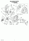BULKHEAD PARTS, OPTIONAL PARTS (NOT INCLUDED) Diagram and Parts List for IED4400VQ0  Inglis Dryer