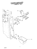FREEZER LINER Diagram and Parts List for CS22AFXKQ03  Crosley Refrigerator