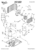 UNIT PARTS Diagram and Parts List for ACM184XP0  Whirlpool Air Conditioner