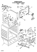 LINER PARTS Diagram and Parts List for ET1FTEXST00  Whirlpool Refrigerator
