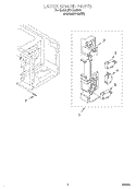 LATCH BOARD Diagram and Parts List for MT1100SHQ1  Whirlpool Microwave