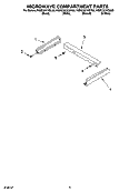 MICROWAVE COMPARTMENT PARTS Diagram and Parts List for KEMC307KSS05  KitchenAid Microwave Oven Combo