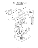 SECTION Diagram and Parts List for LE5805XPW0  Whirlpool Dryer
