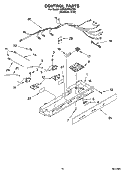 CONTROL PARTS Diagram and Parts List for KSRX25FNST03  KitchenAid Refrigerator