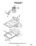 COOKTOP Diagram and Parts List for RS630PXK2  Whirlpool Range