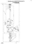 BRAKE AND DRIVE TUBE Diagram and Parts List for LLR5144BQ0  Whirlpool Washer