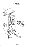 LINER Diagram and Parts List for EV150C1KW0  Whirlpool Freezer