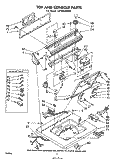 TOP AND CONSOLE Diagram and Parts List for LA7800XMW0  Whirlpool Washer