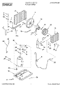 UNIT, LITERATURE Diagram and Parts List for CA6WM41  Crosley Air Conditioner