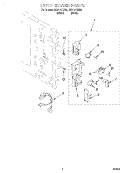 LATCH BOARD Diagram and Parts List for MC8131XEB0  Whirlpool Wall Oven