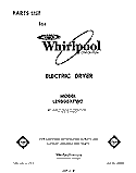 SECTION Diagram and Parts List for LE9800XPW0  Whirlpool Dryer