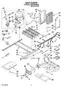 UNIT PARTS Diagram and Parts List for 7GS6SHEXMS03  Whirlpool Refrigerator