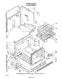 OVEN Diagram and Parts List for RS600BXV1  Whirlpool Range