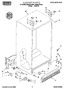 CABINET Diagram and Parts List for RS22BRXBL01  Roper Refrigerator