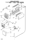 ICEMAKER PARTS Diagram and Parts List for GR2FHMXPT01  Whirlpool Refrigerator