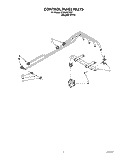 CONTROL PANEL Diagram and Parts List for SC8900EXQ2  Whirlpool Cooktop