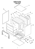 OVEN Diagram and Parts List for FGP240HQ2  Roper Range