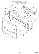 CONTROL PANEL PARTS Diagram and Parts List for YSF315PEGW6  Whirlpool Range