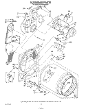 SECTION Diagram and Parts List for KEYE800SWH1  KitchenAid Dryer